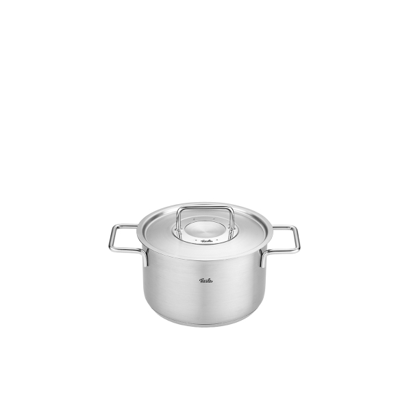 FISSLER Pure Collection - zestaw 4 garnków z pokrywkami ze stali nierdzewnej