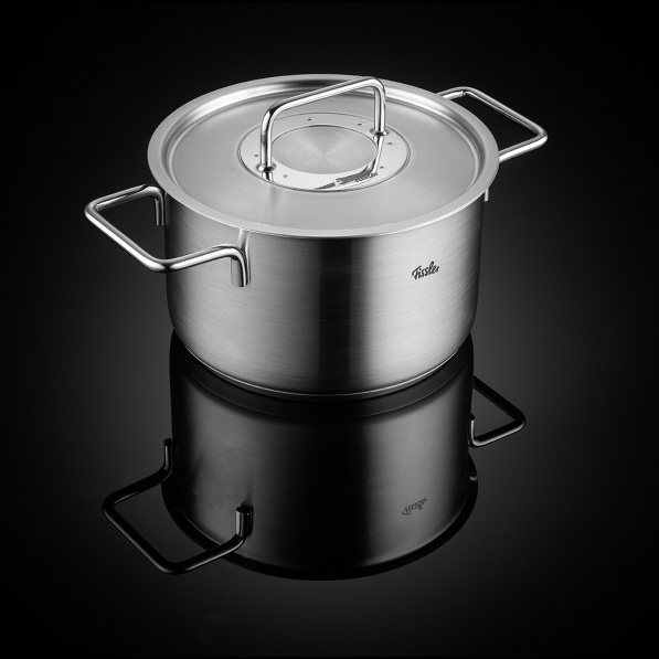 FISSLER Pure Collection - zestaw 5 garnków z pokrywkami ze stali nierdzewnej