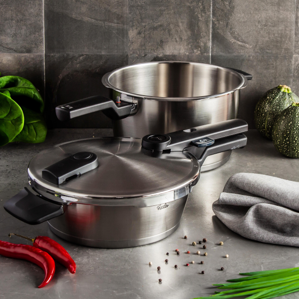 FISSLER Vitaquick Premium 2 szt. - szybkowary ciśnieniowe ze stali nierdzewnej