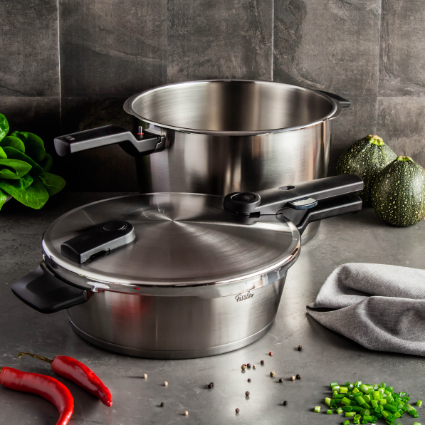 FISSLER Vitaquick Premium 2 szt. - szybkowary ciśnieniowe ze stali nierdzewnej