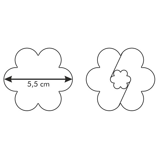 TESCOMA Delicia Kwiatek maxi 2 szt. - foremki / wykrawacze do ciastek metalowe