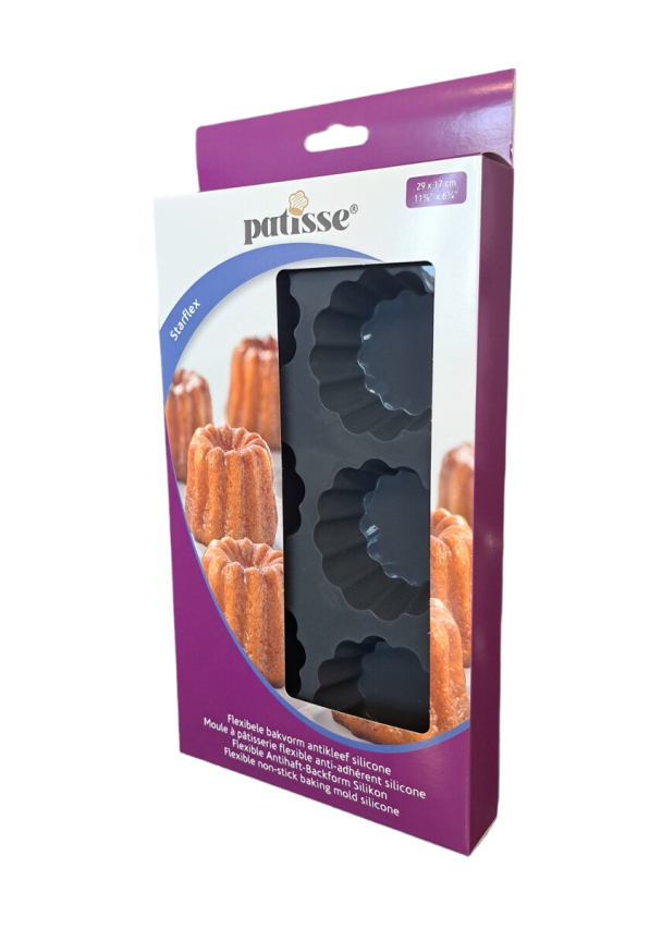 Foremka do 6 tartaletek / Mini-tart silikonowa PATISSE STARFLEX 29 x 17 cm