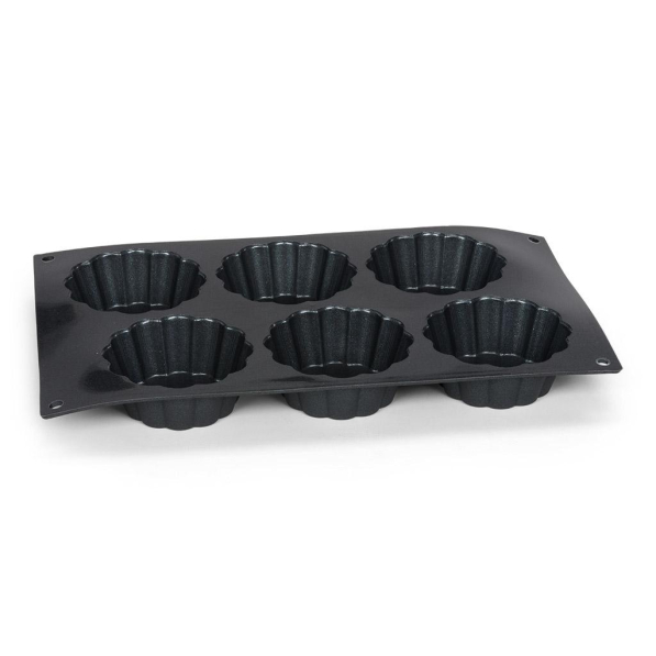 Foremka do 6 tartaletek / Mini-tart silikonowa PATISSE STARFLEX 29 x 17 cm