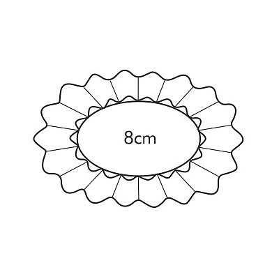 TESCOMA Delicia Owalne małe 6 szt. - foremki do pieczenia muffinek i babeczek metalowe