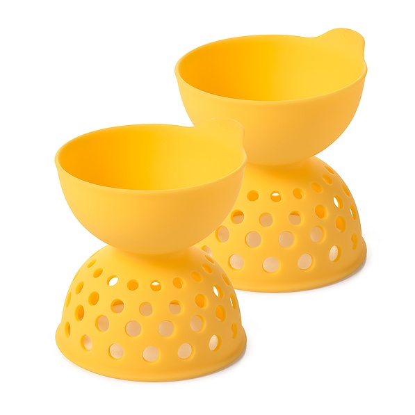 OXO Good Grips Egg 2 szt. złote - foremki do gotowania jajek w koszulkach silikonowe