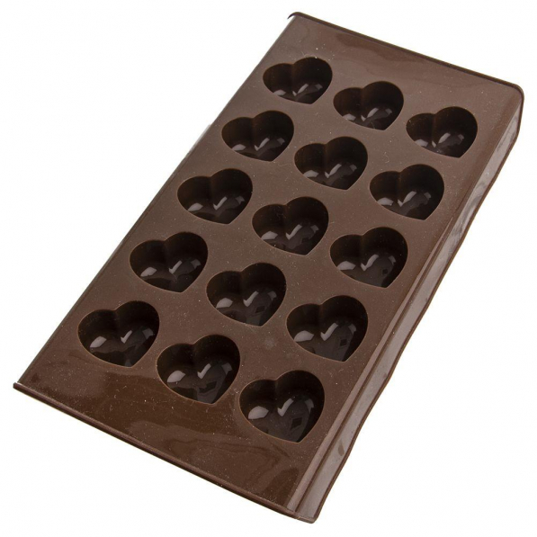 Forma do 15 czekoladek silikonowa CHOC GOOD HEARTS
