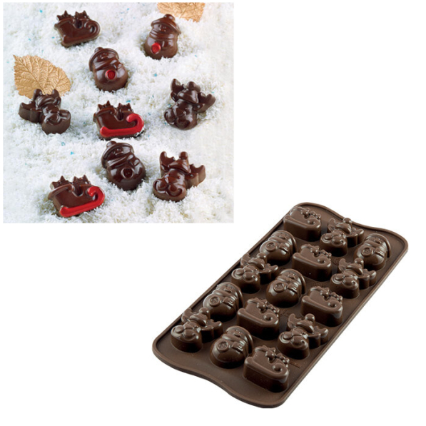SILIKOMART Choco Winter - forma do czekoladek silikonowa