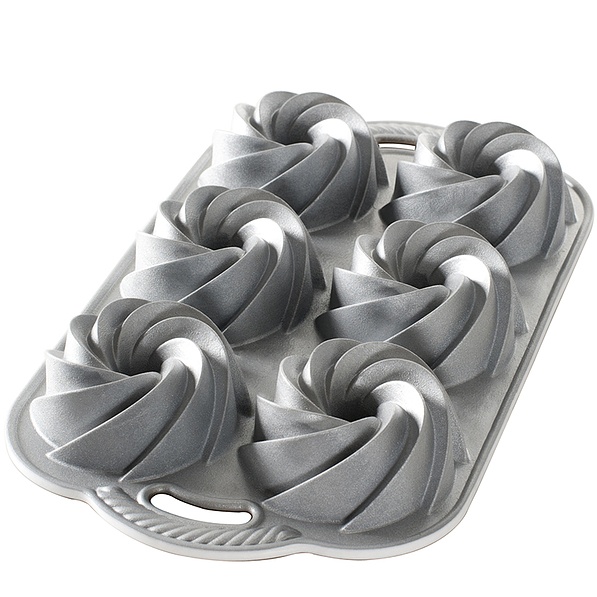 Forma do pieczenia muffinek i babeczek aluminiowa NORDIC WARE MINI HERITAGE SZARA 38,5 x 22,5 cm