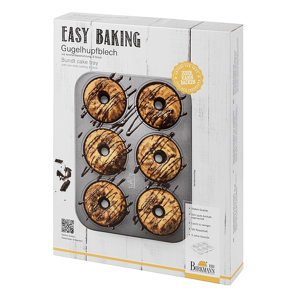 Forma do mini babeczek EASY BAKING - 6 ciastek / Birkmann