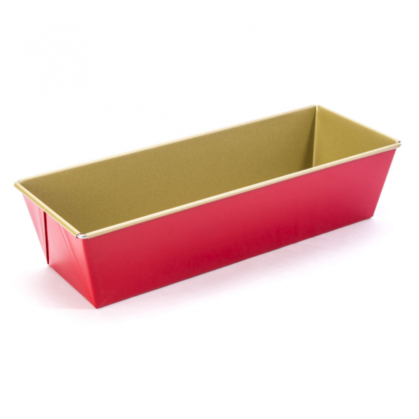 Forma do pieczenia chleba metalowa SNB BAKE FAKTUROWANA CZERWONA 30 x 11 cm