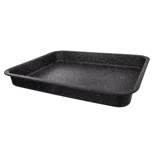 Forma do pieczenia ciasta metalowa GRANDE BACK CZARNA 39,4 x 33,4 cm