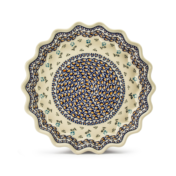 Forma do pieczenia tarty Bolesławiec 32 cm - dek. 892 (drugi gatunek)