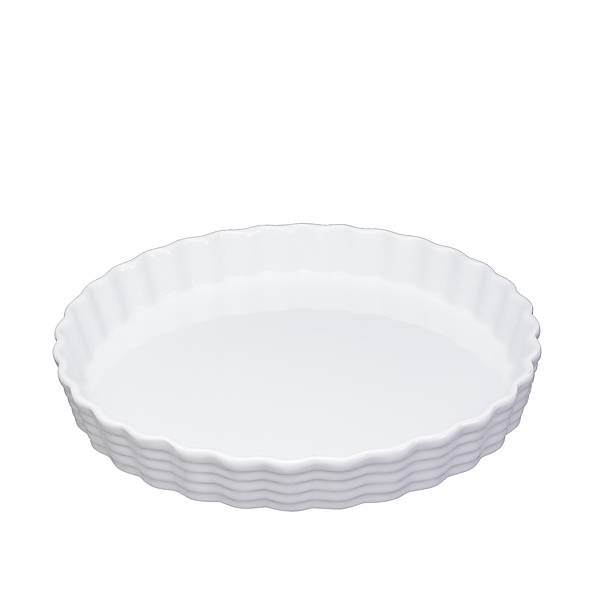 KUCHENPROFI Burgund 27 cm biała - forma do pieczenia tarty ceramiczna