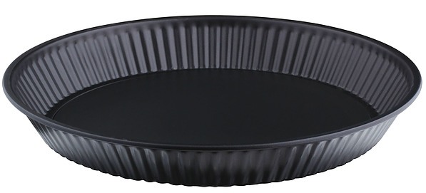GUARDINI Gardenia 28 cm czarna - forma do pieczenia tarty z wyjmowanym dnem stalowa