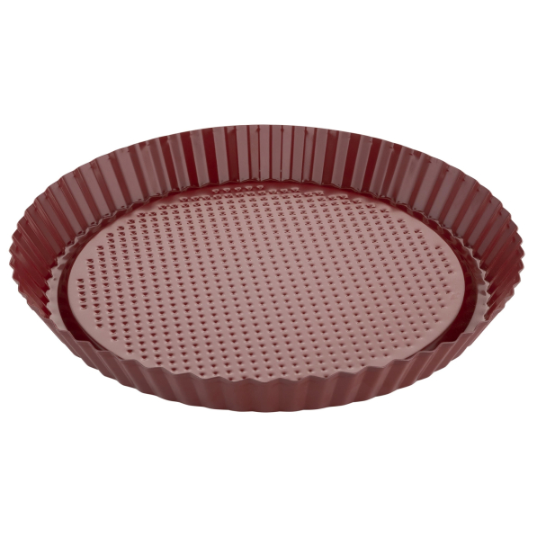 Forma do pieczenia tarty ze stali węglowej FLORINA DELISS 28 cm