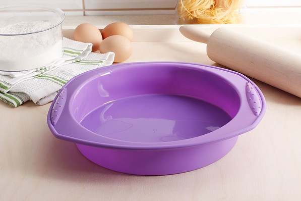 Forma silikonowa z uchwytami OKRĄGŁA VIOLET