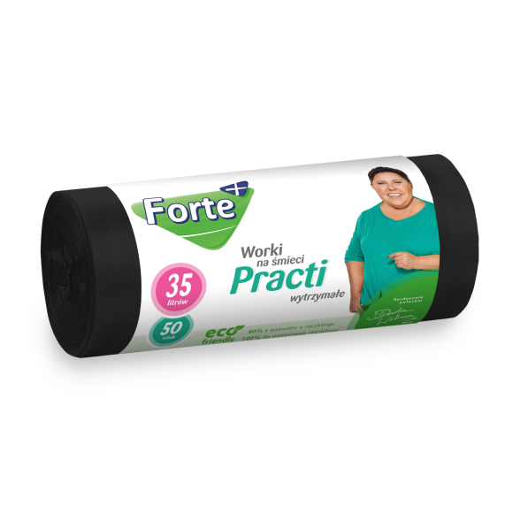 FORTE+ Practi Hdpe - worki na śmieci 35 l 50 szt. 