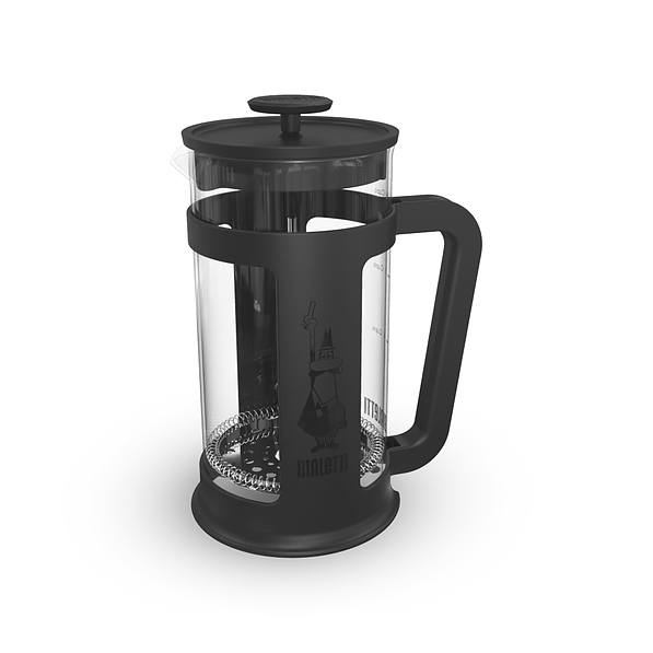 BIALETTI Coffee Press Smart 1 l czarny - french press / zaparzacz do kawy tłokowy szklany
