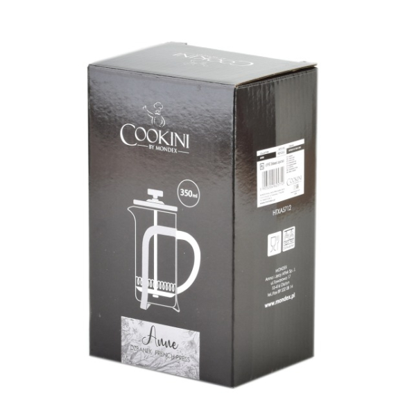 French press / Zaparzacz do kawy tłokowy szklany COOKINI ANNE 0,35 l