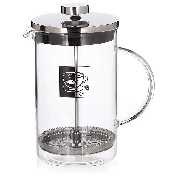 French press / Zaparzacz do kawy tłokowy szklany DUAL CHROM 0,6 l