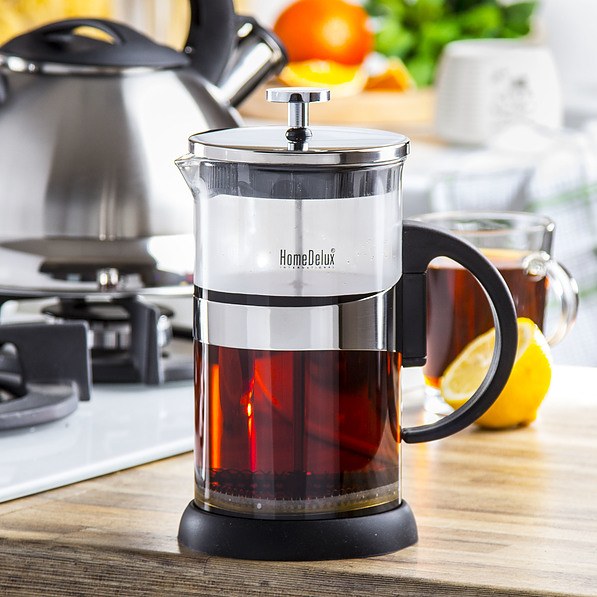 French press / Zaparzacz do kawy tłokowy szklany HOME DELUX SUSAN 1 l 