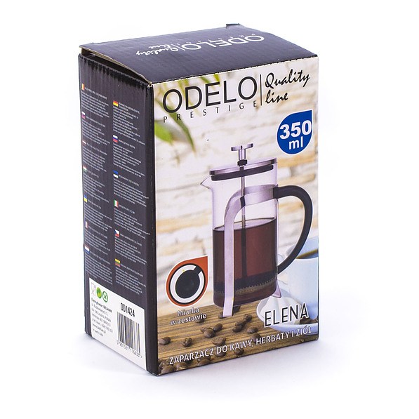 French press / Zaparzacz do kawy tłokowy szklany ODELO ELENA 0,35 l