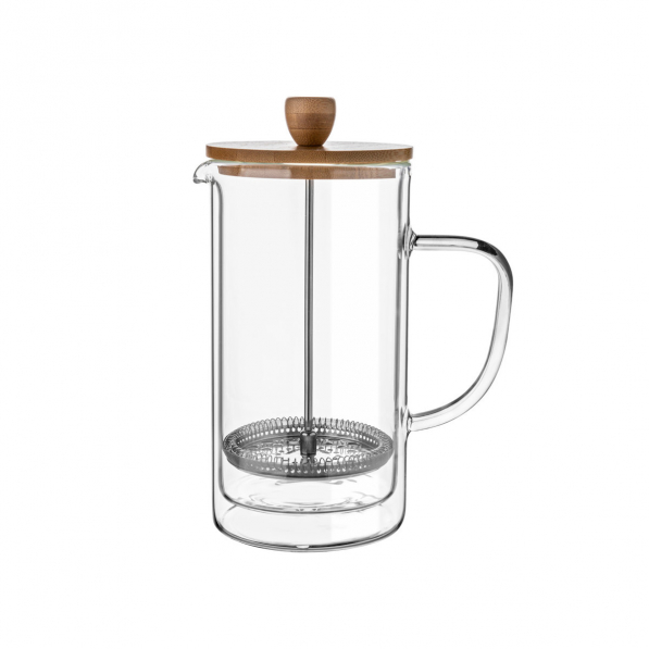 French press / Zaparzacz do kawy tłokowy szklany ze szklankami FLORINA MALACHIT 1 l