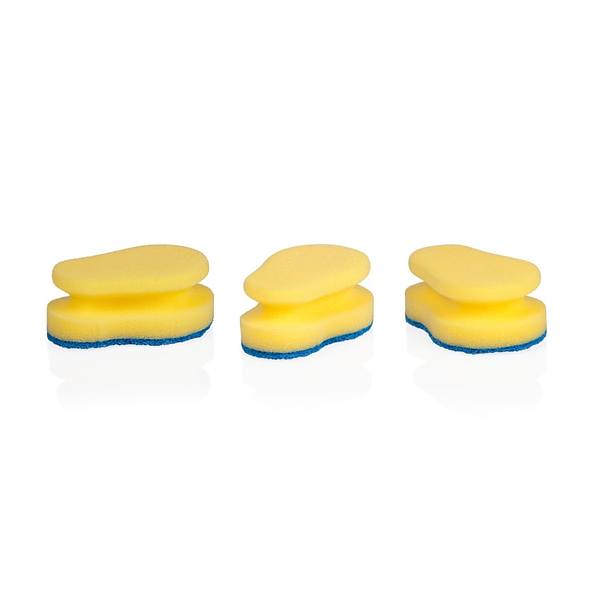 TESCOMA Clean Kit 3 szt. żółte - gąbki / zmywaki kuchenne do mycia naczyń
