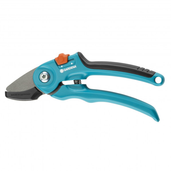 GARDENA Classic Secateurs turkusowy - sekator ogrodowy kowadełkowy stalowy