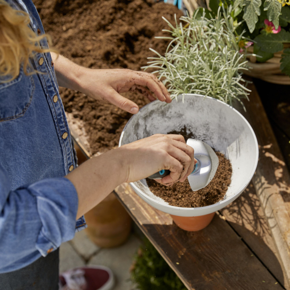 GARDENA ClickUp! biała - doniczka / misa na kwiaty akrylowa