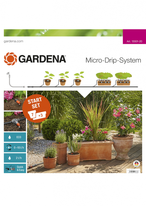 GARDENA Micro Drip System M 61 el. czarny - zestaw do nawadniania roślin
