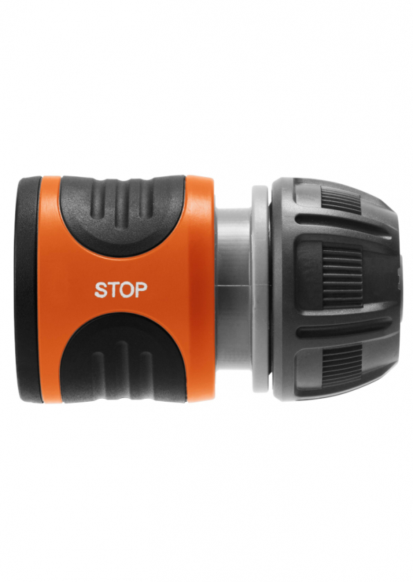 GARDENA Original System Power Grip Aqua Stop 13 mm 1/2"-15 mm 5/8" szare - szybkozłącze ze stopem