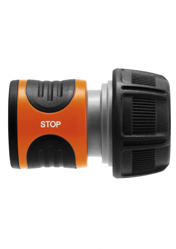 GARDENA Original System Power Grip Aqua Stop 19 mm 3/4" szare - szybkozłącze ze stopem