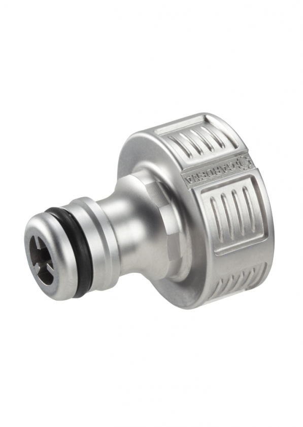 GARDENA Original System Tap Connection 26,5 mm G 3/4" srebrne - przyłącze kranowe metalowe