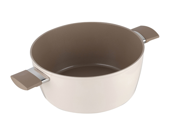 Garnek aluminiowy nieprzywierający z pokrywką FLORINA MOKKA 24 cm 3,6 l