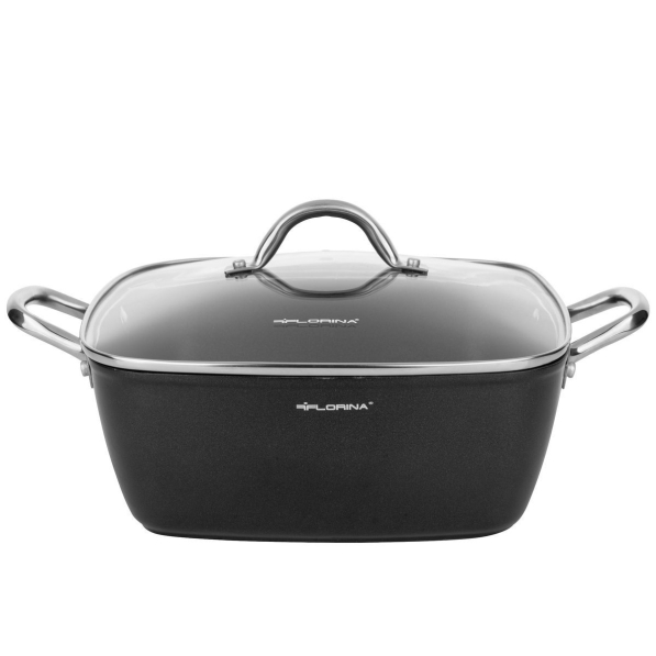 Garnek aluminiowy z pokrywką FLORINA NELIO 6,1 l