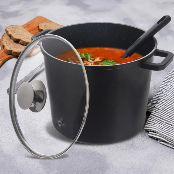 Garnek aluminiowy z pokrywką GRANDE 7,8 l