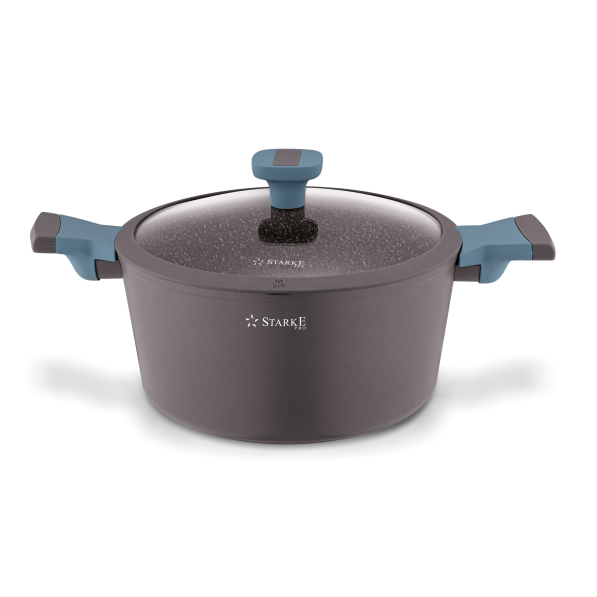 Garnek aluminiowy z pokrywką STARKE PRO LUXURY 4,6 l