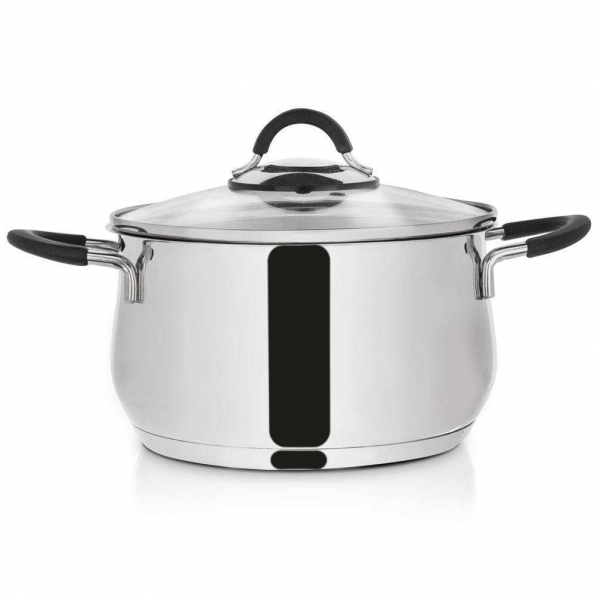Garnek ze stali nierdzewnej z pokrywką DALIE STEEL 3,7 l
