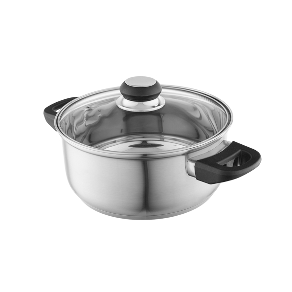 Garnek ze stali nierdzewnej z pokrywką EMILIO 1,9 l