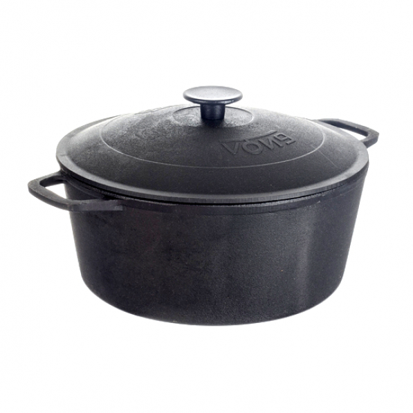 Garnek żeliwny z pokrywką BIOL CASSEROLE CZARNY 5 l