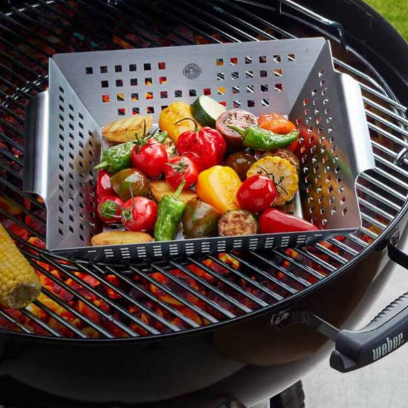 GEFU BBQ Perfo 33 x 28 cm - koszyk do grillowania stalowy