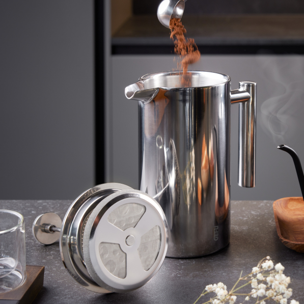 GEFU Gustavo 1 l - french press / zaparzacz do kawy tłokowy ze stali nierdzewnej