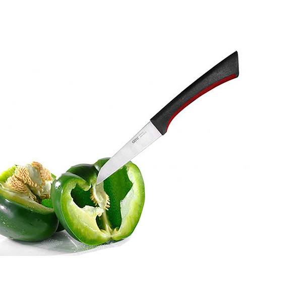 GEFU Senso czarny - nóż do warzyw i owoców ze stali nierdzewnej
