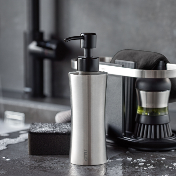 GEFU Swift 230 ml - dozownik do płynu do mycia naczyń ze stali nierdzewnej