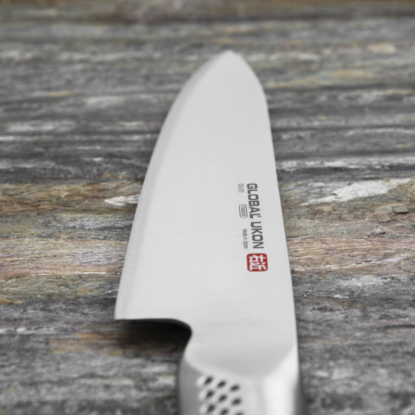 GLOBAL Ukon 20 cm - japoński nóż szefa kuchni ze stali nierdzewnej
