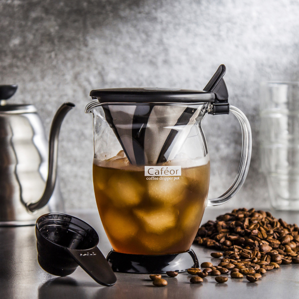 HARIO Cafeor Dripper Coffee Pot 0,3 l - dripper / filtr do kawy plastikowy z dzbankiem