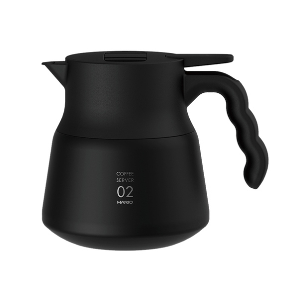 HARIO Insulated Stainless Steel Server V60-02 Plus 0,6 l - termos konferencyjny do kawy i herbaty ze stali nierdzewnej