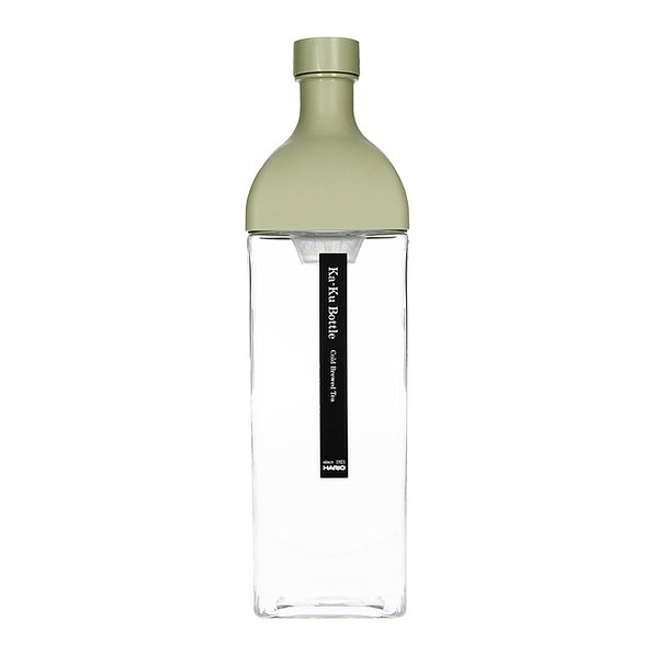 HARIO Ka-Ku 1,2 L zielona - butelka na wodę tritanowa z filtrem