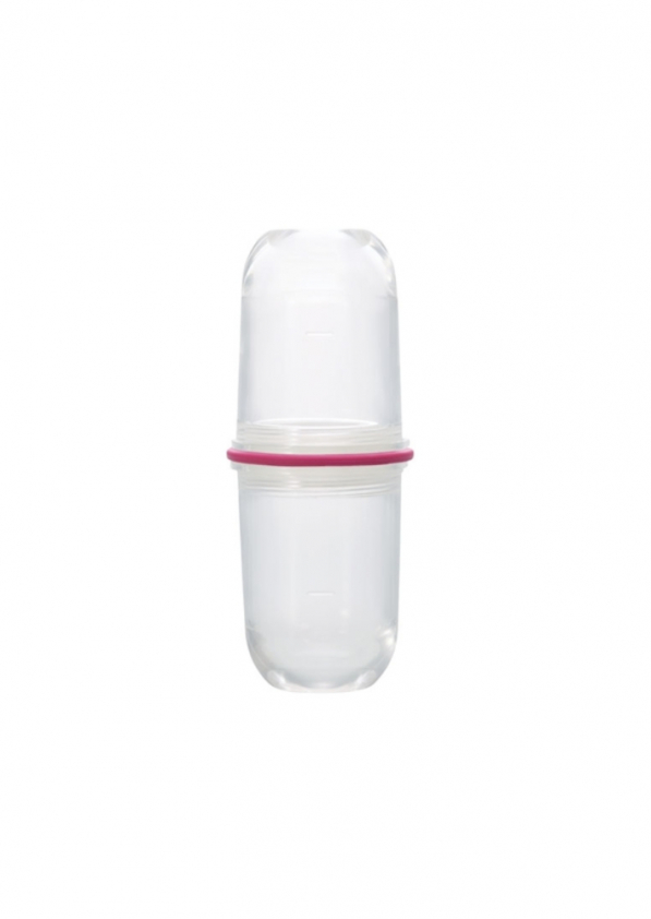 HARIO Latte Shaker Cherry Pink 0,07 l - spieniacz do mleka ręczny plastikowy